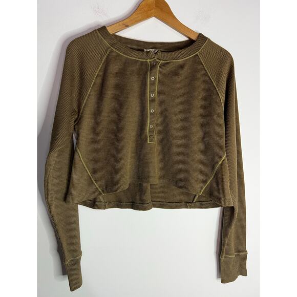 Free People Early Night Cropped Pullover Size Small Soft and lightweight - Picture 2 of 5